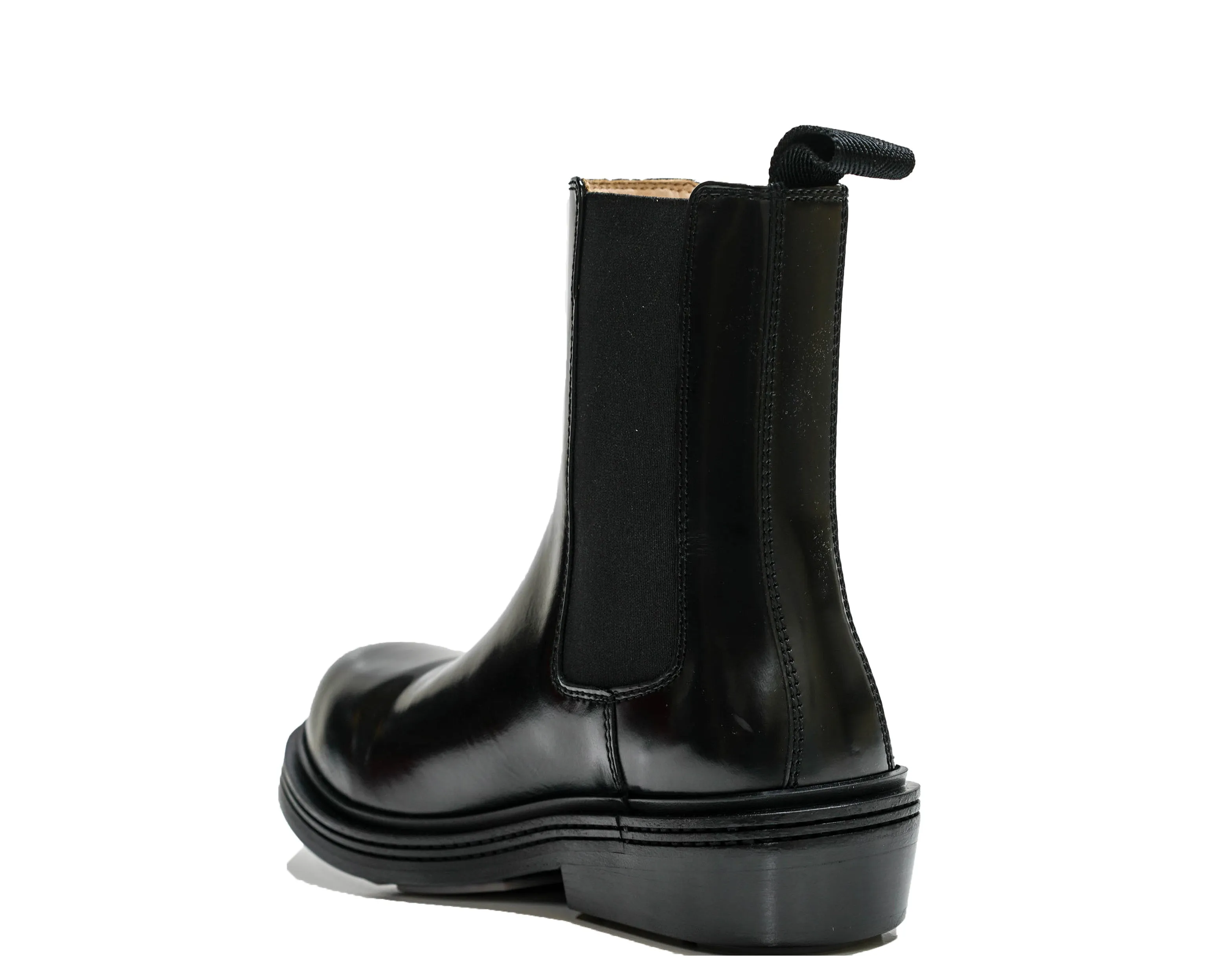 Bottega Veneta Women's Black Leather Pull On Boots 754259