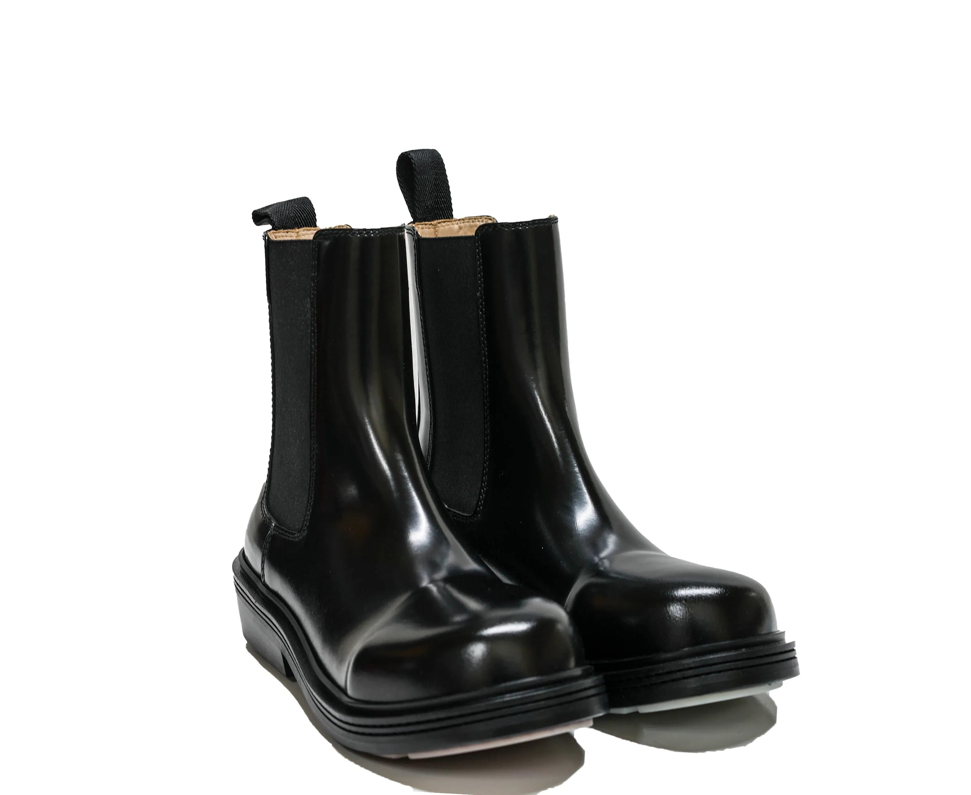 Bottega Veneta Women's Black Leather Pull On Boots 754259