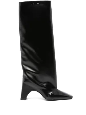 Bridge leather boots
