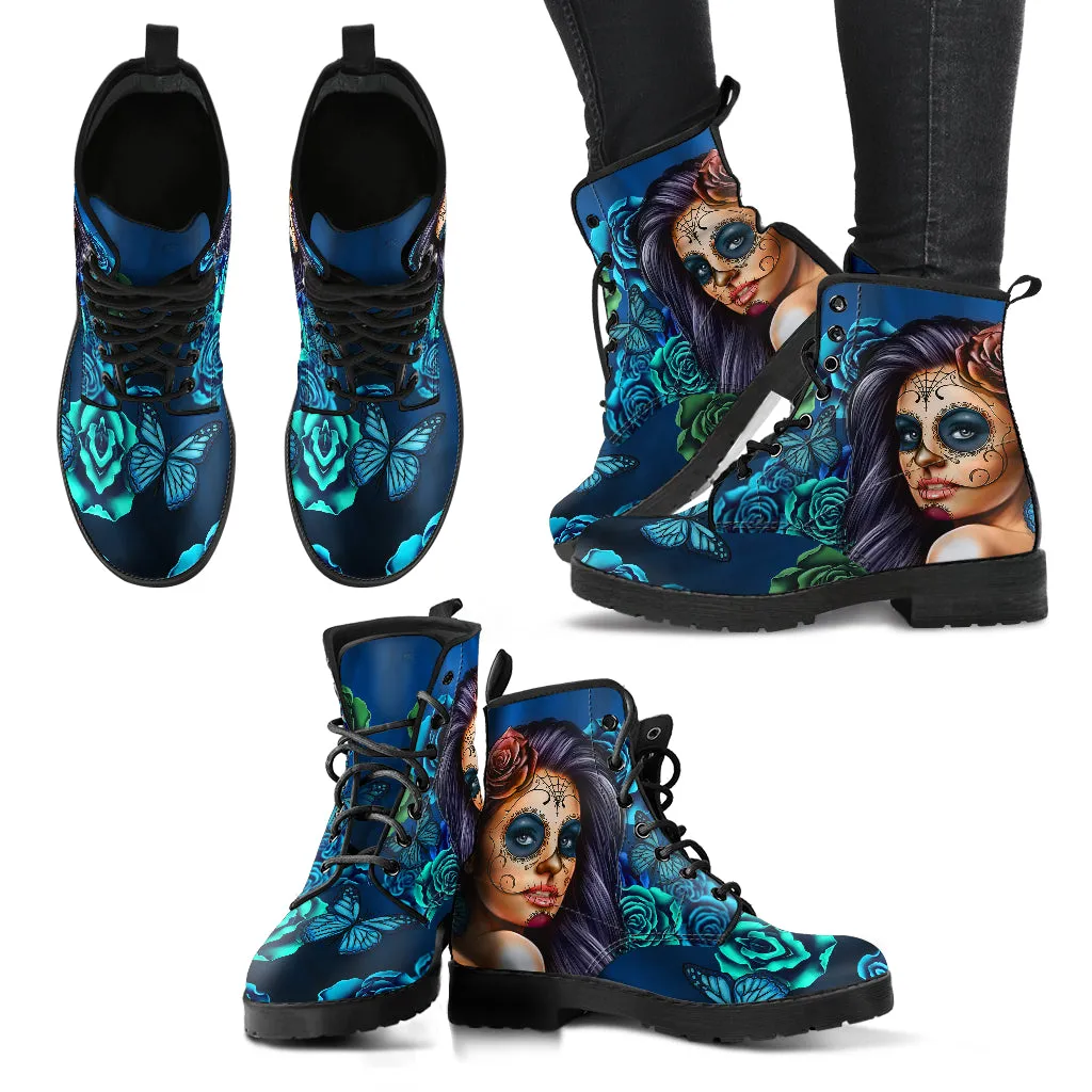 Calavera Women's and Men's Eco-Friendly Leather Boots