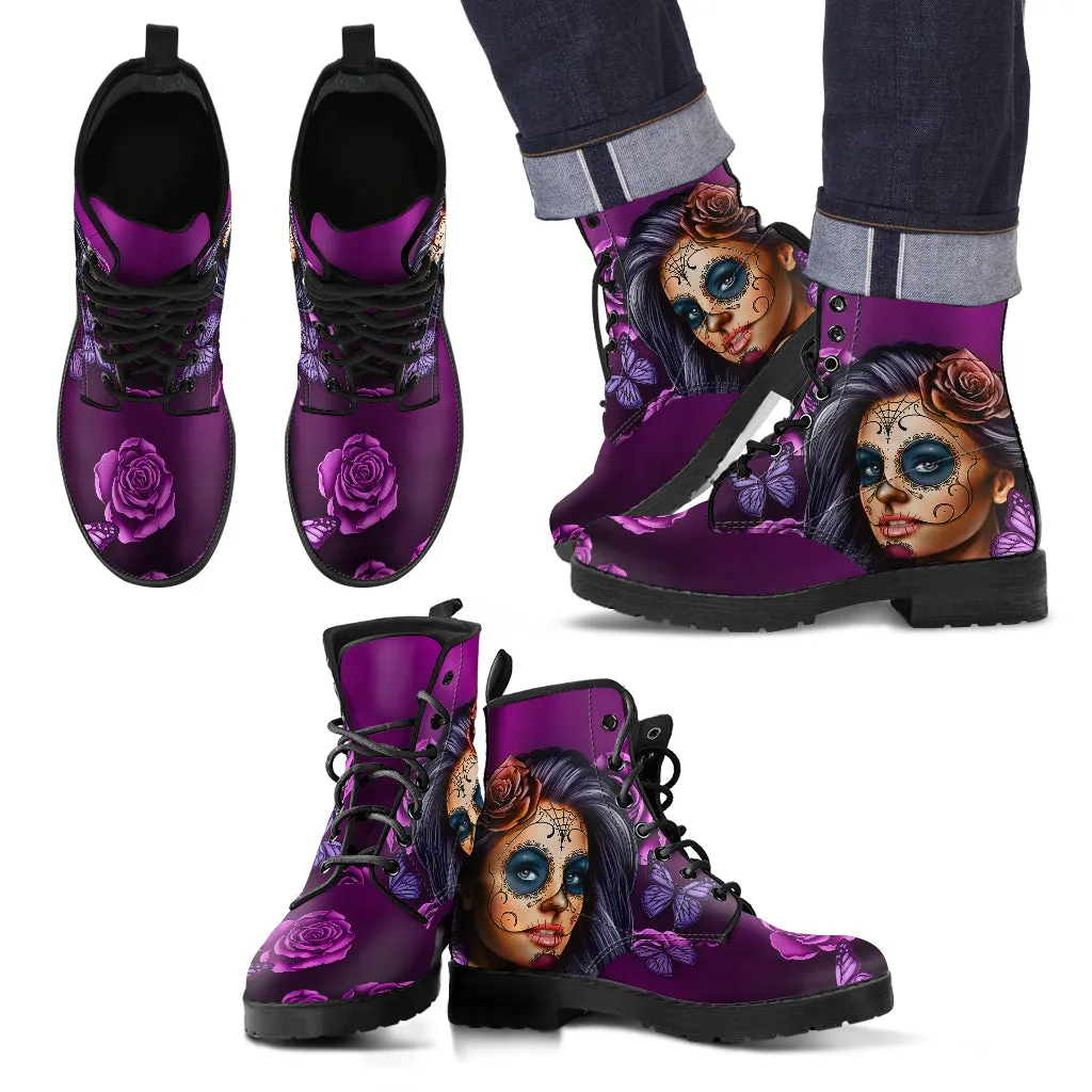 Calavera Women's and Men's Eco-Friendly Leather Boots
