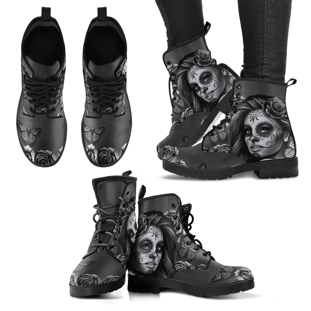 Calavera Women's and Men's Eco-Friendly Leather Boots