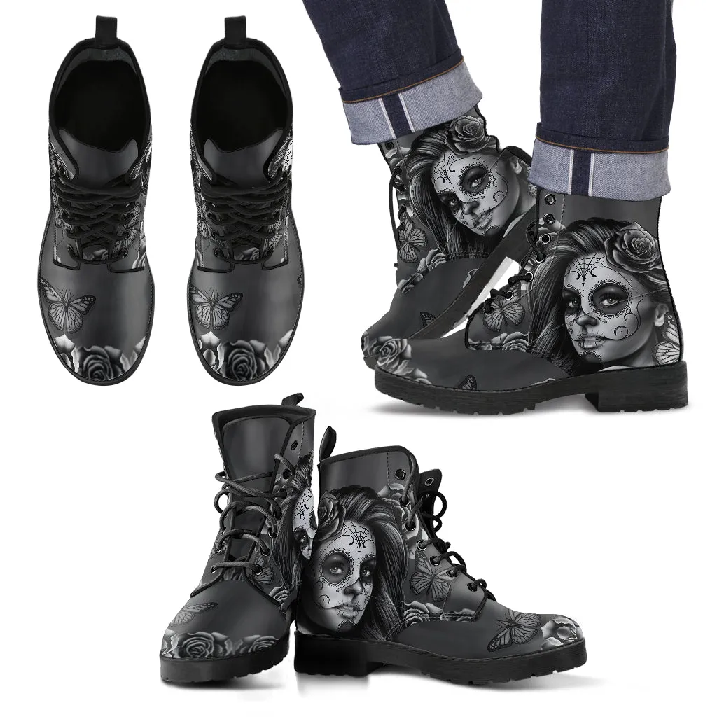 Calavera Women's and Men's Eco-Friendly Leather Boots