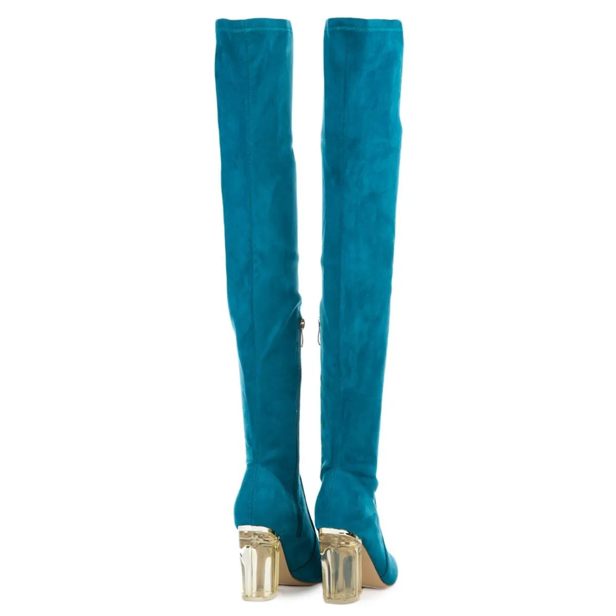 Cape Robbin Fay-2 Blue High Heel Boot PEACOCK