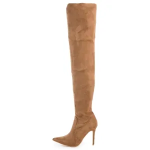 Cape Robbin Mini-5 Brown High Heel Boot Khaki