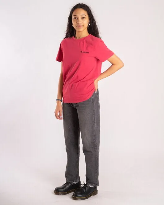 Casual Tee - Faded Dark Pink
