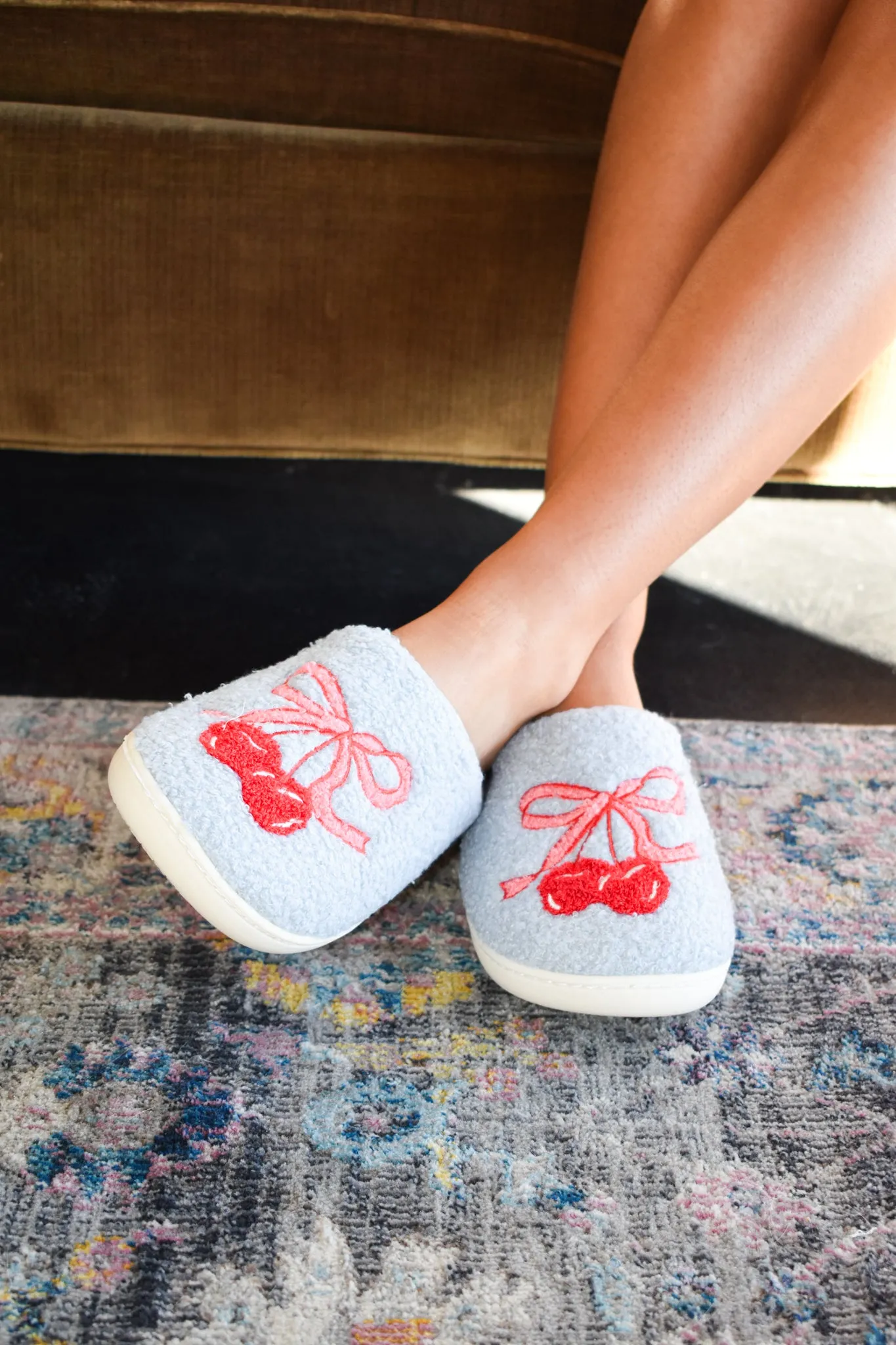 Cherries & Bows Slippers