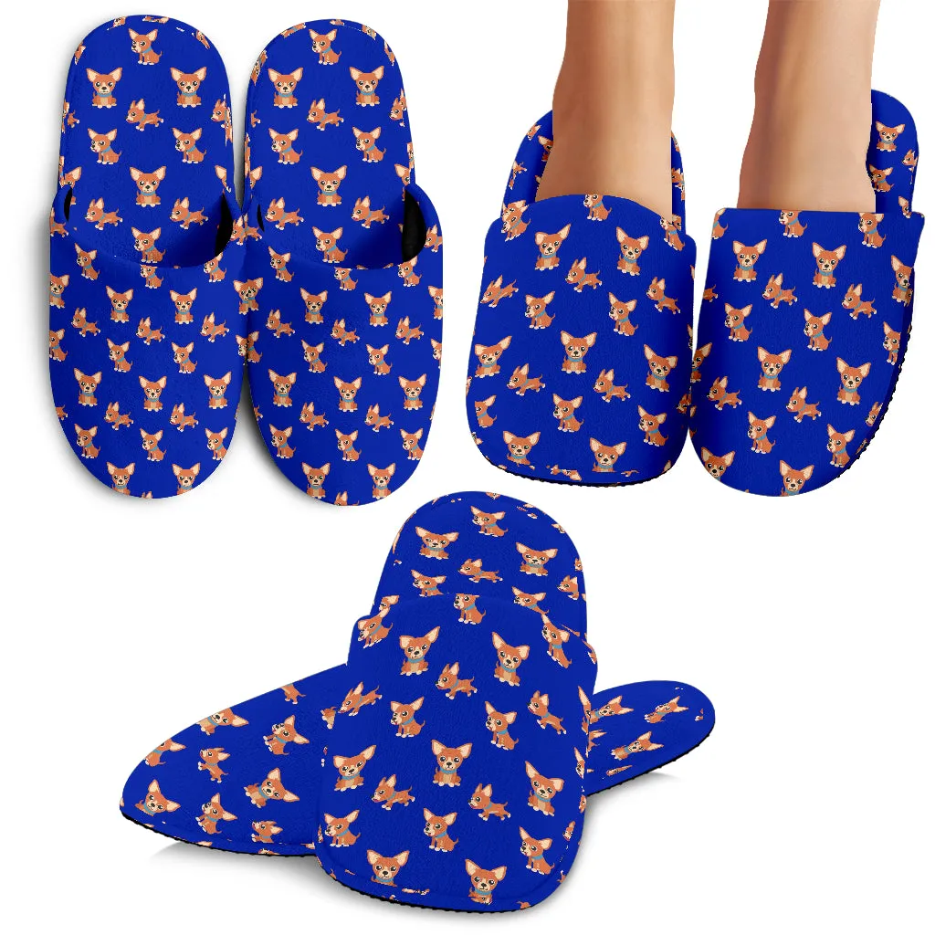 Chihuahua Slippers - Black