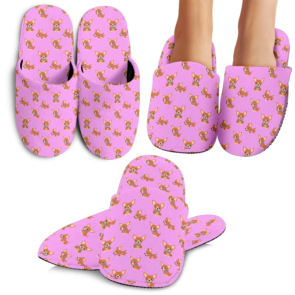 Chihuahua Slippers - Black