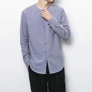 Chinese Button Linen Shirts