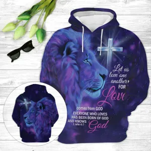 Christianartbag Clothing, For Love Comes From God 1 John 4:7, Christian 3D T-Shirt, Christian 3D Hoodie, Christian 3D Sweater, Unisex 3D T-Shirt.