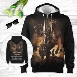Christianartbag Clothing, I Am A Daughter Of God, Christian 3D T-Shirt, Christian 3D Hoodie, Christian 3D Sweater, Unisex 3D T-Shirt.
