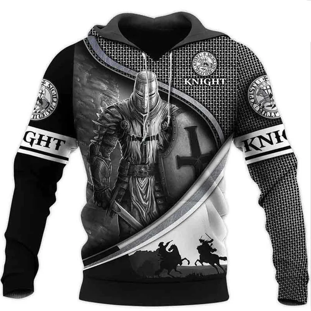 Christianartbag Clothing, Knight Templar Armor Jesus God Guard, Christian 3D T-Shirt, Christian 3D Hoodie, Christian 3D Sweater, Unisex 3D T-Shirt.