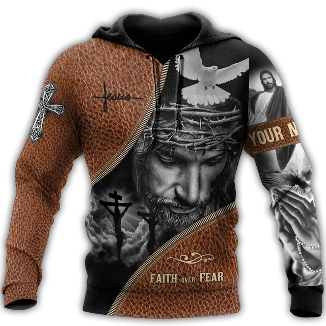 Christianartbag Clothing, Unisex Hoodie Jesus Christ 3D, Christian 3D T-Shirt, Christian 3D Hoodie, Christian 3D Sweater, Personalized Hoodies.