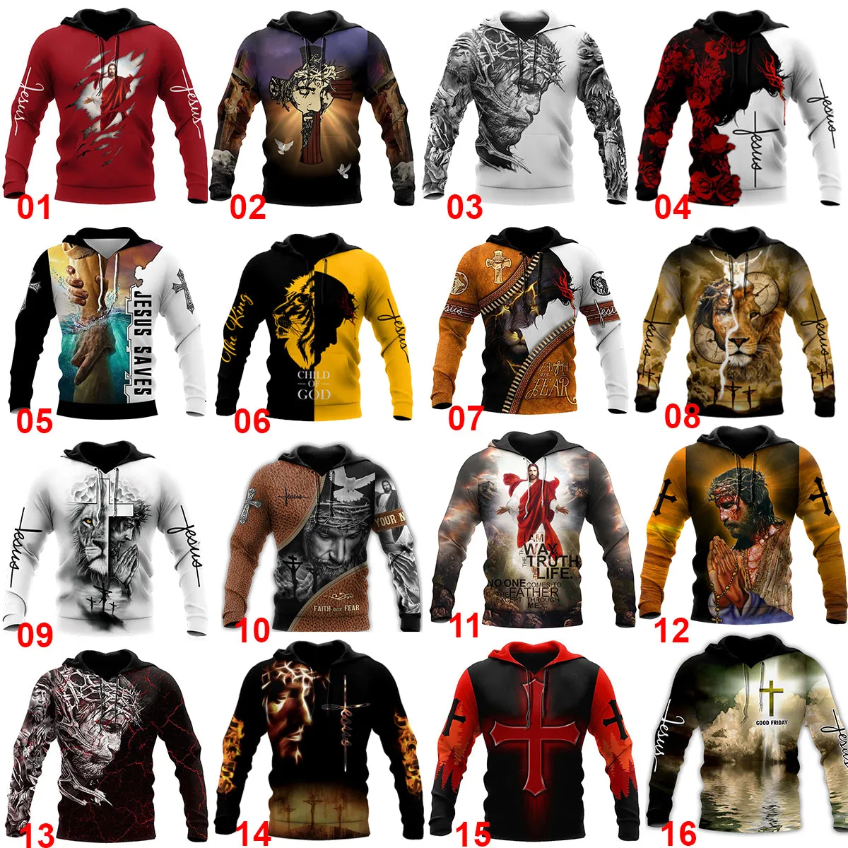 Christianartbag Clothing, Unisex Hoodie Jesus Christ 3D, Christian 3D T-Shirt, Christian 3D Hoodie, Christian 3D Sweater, Personalized Hoodies.