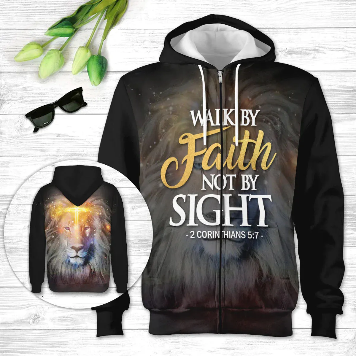 Christianartbag Clothing, Walk By Faith, Not By Sight, Christian 3D T-Shirt, Christian 3D Hoodie, Christian 3D Sweater, Unisex 3D T-Shirt.