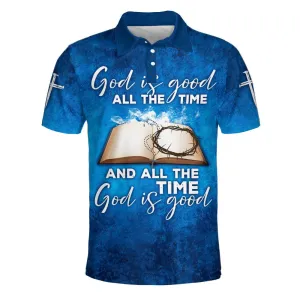 Christianartbag Polo Shirt, God Is Good All The Time God Is Good Polo Shirt, Christian Shirts & Shorts.