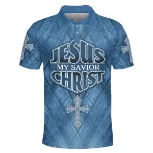 Christianartbag Polo Shirt, Jesus My Savior Christ Cross Polo Shirt, Christian Shirts & Shorts, CAB0120923.