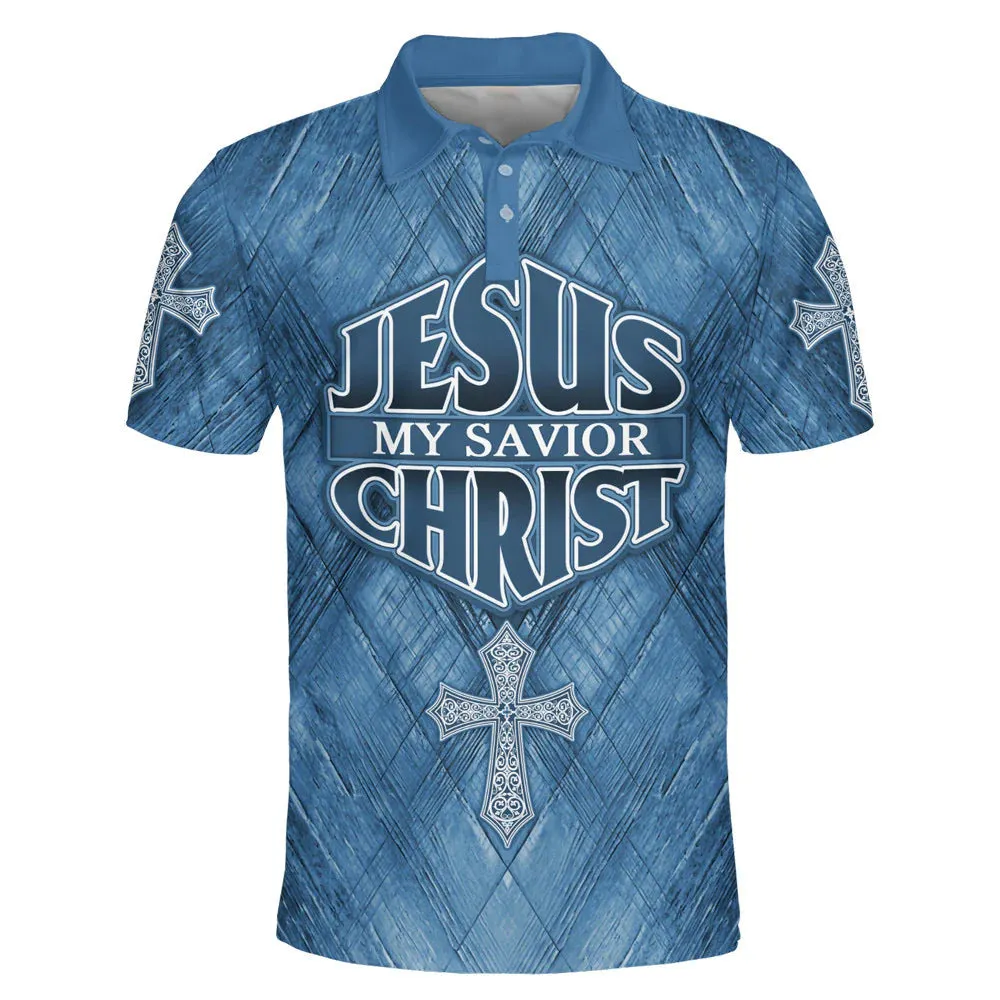 Christianartbag Polo Shirt, Jesus My Savior Christ Cross Polo Shirt, Christian Shirts & Shorts, CAB0120923.