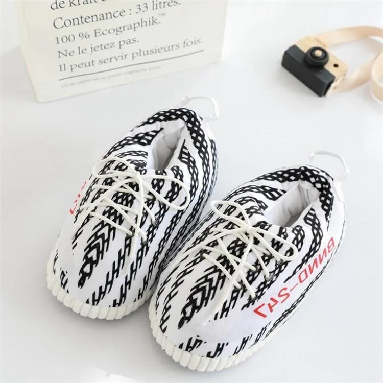 Comfortable Plush Sneaker Slippers – Cozy & Stylish