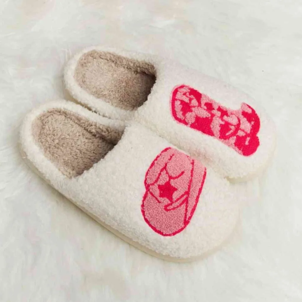 Comfy Cozy Plush Slide Slippers
