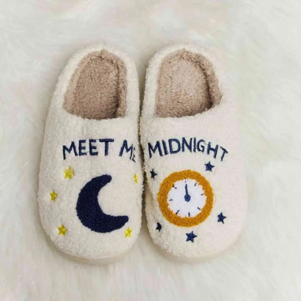 Comfy Cozy Plush Slide Slippers