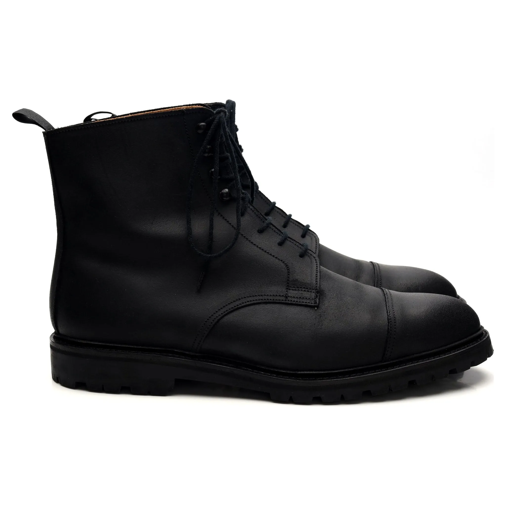 'Coniston' Black Rough-Out Suede Boots UK 11 E
