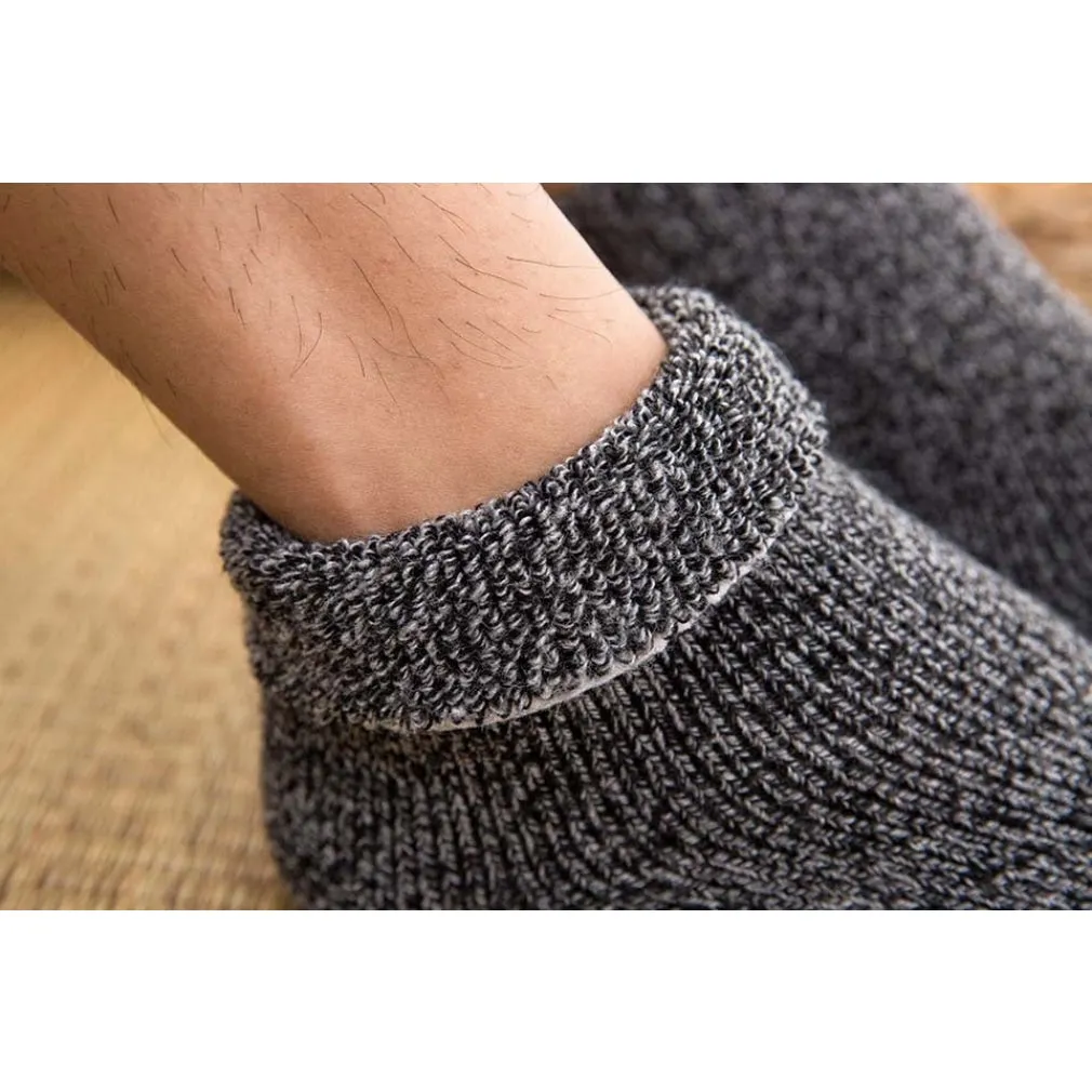 ContiNent 33 Winter Men'9;s Super Thick Warm High Quality Harajuku Retro Snow Casual Antifreeze Wool Socks 3 Pair