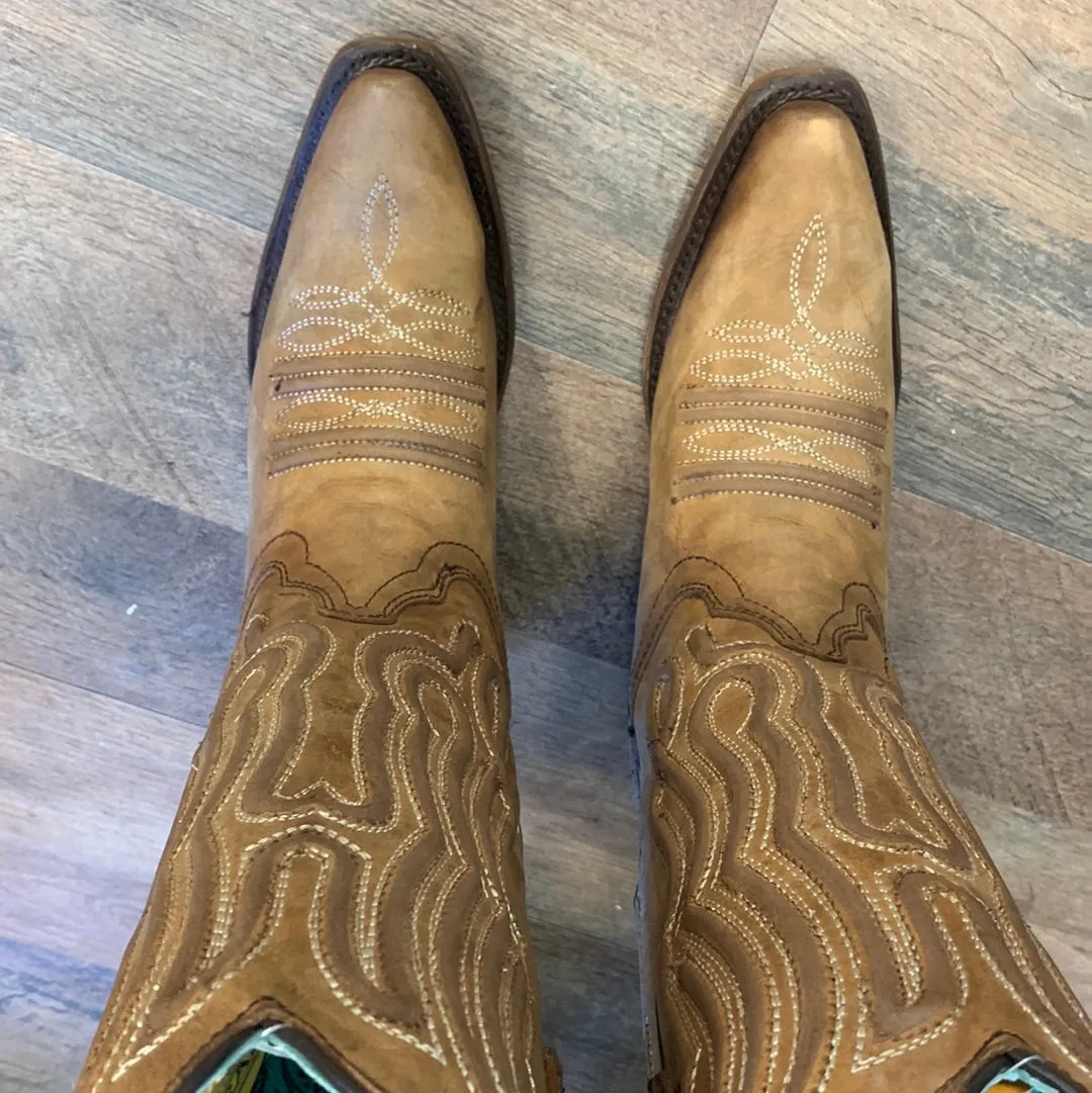 Corral Women's Shedron Inlay Snip Toe Western Boot