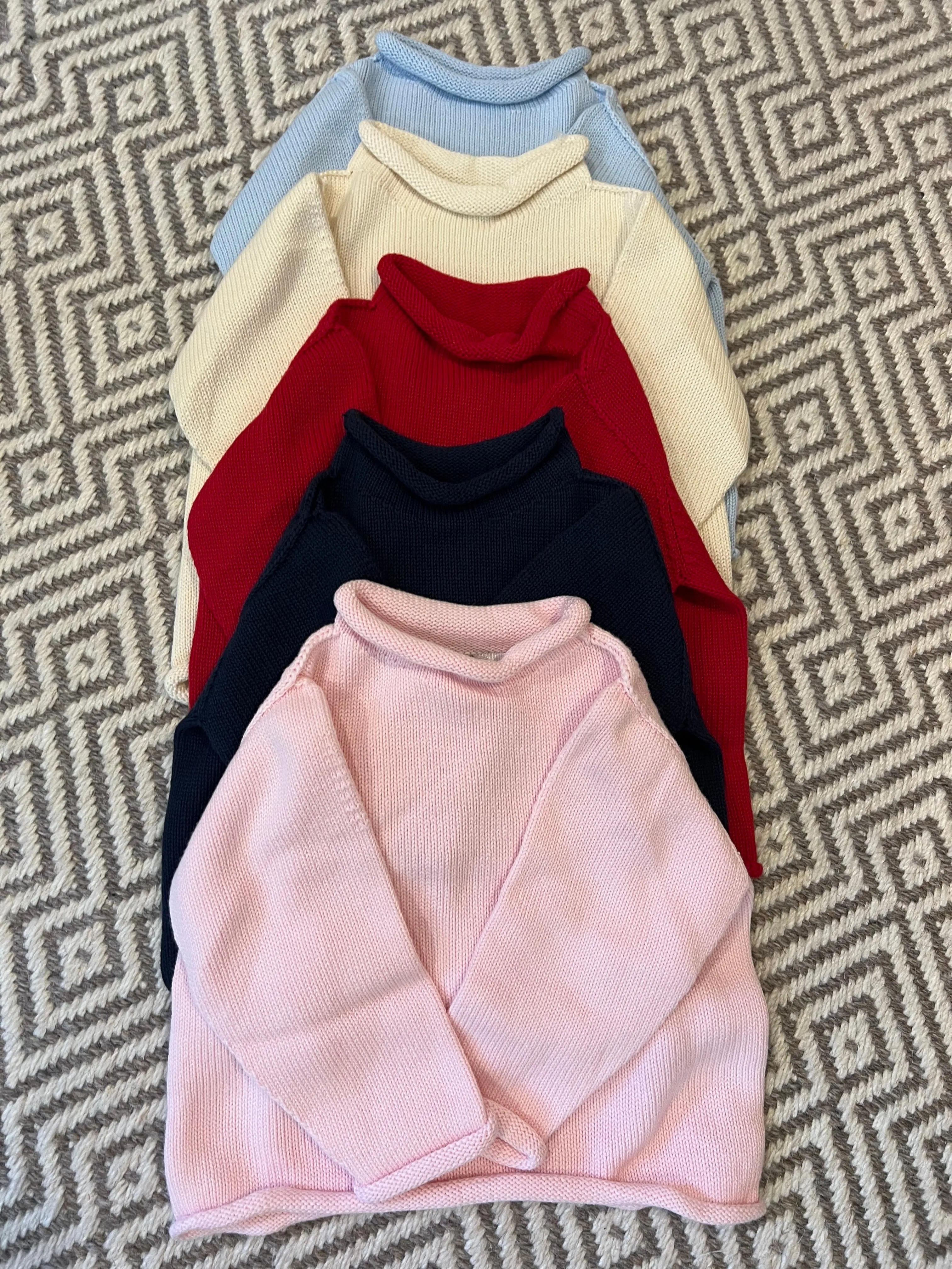 Cotton Roll Neck Sweater