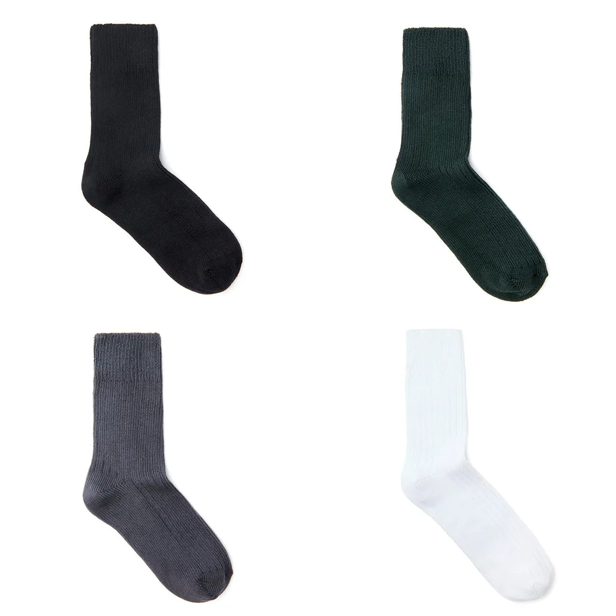 Cotton Thick Solid Socks