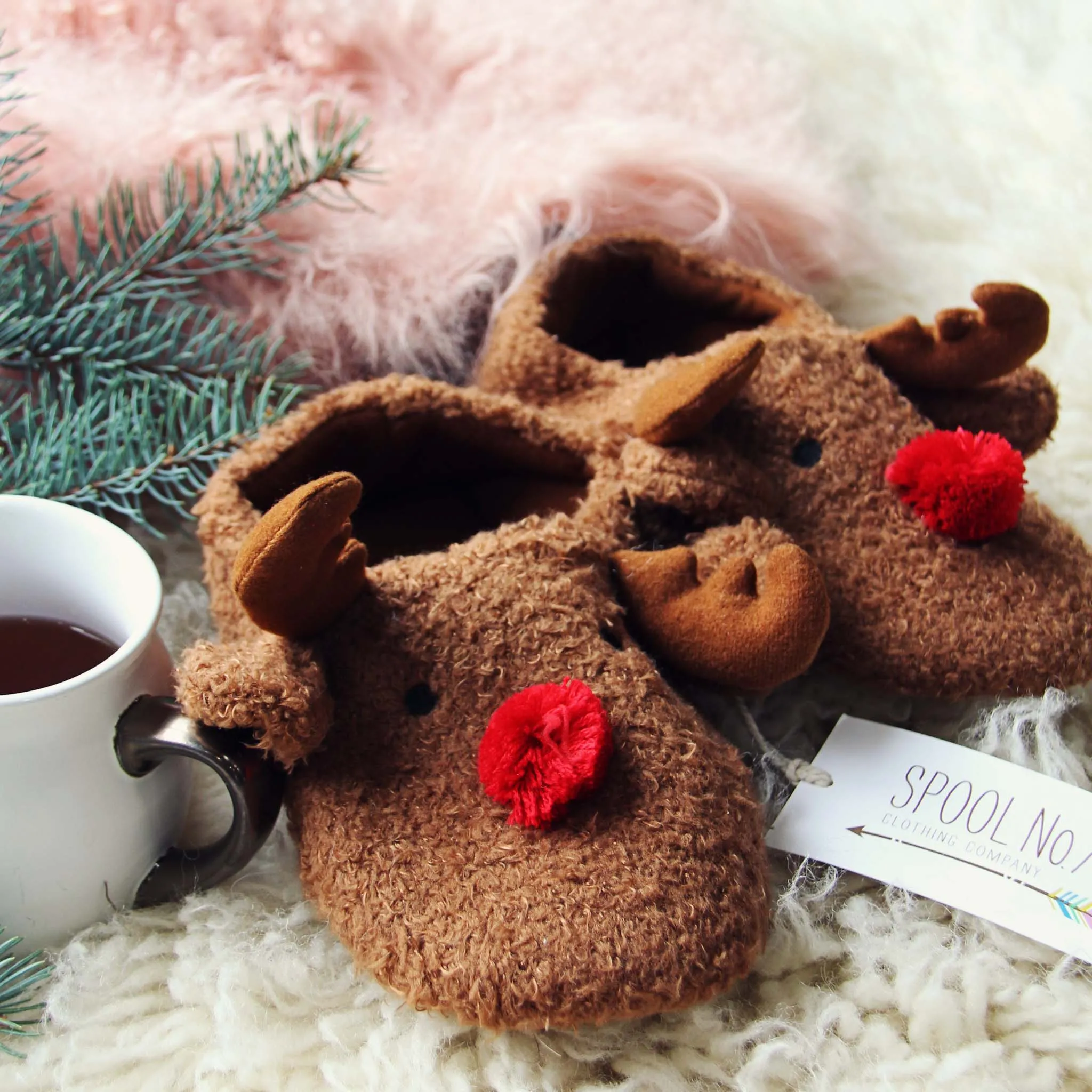 Cozy Reindeer Slippers
