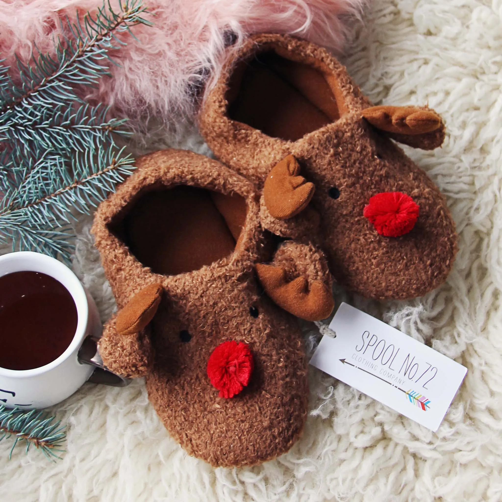 Cozy Reindeer Slippers