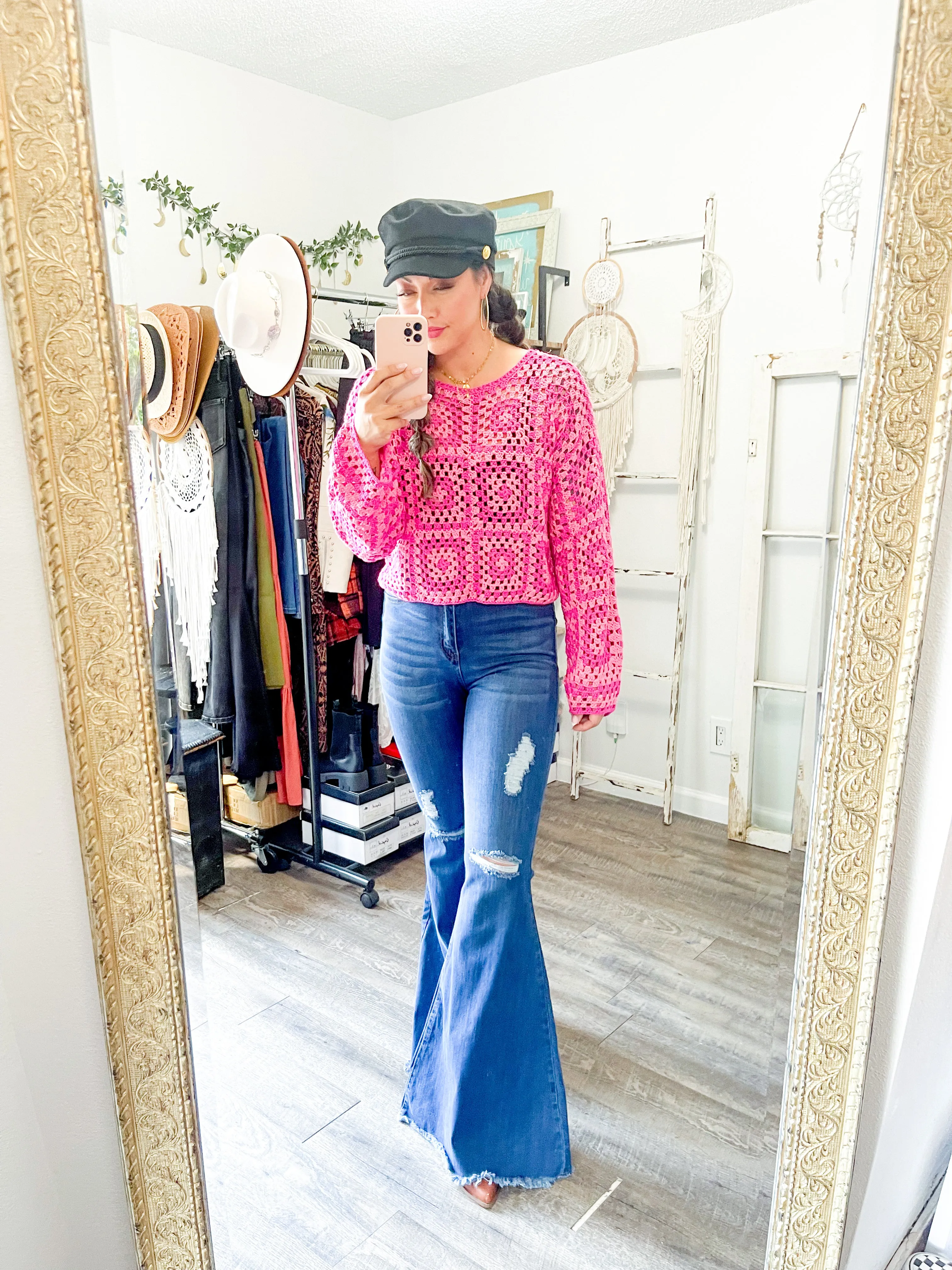 Crochet Cropped Sweater