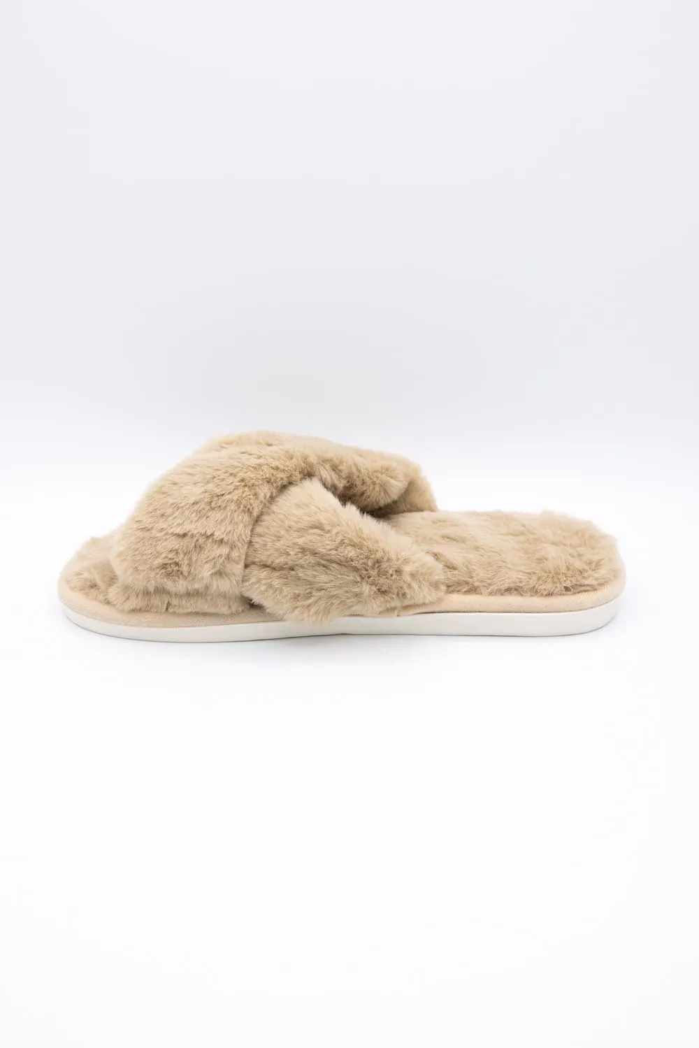 Cross Slippers for Women in Camel | WSL220156CAM