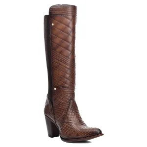 Cuadra Honey Embroidery Tall Boots