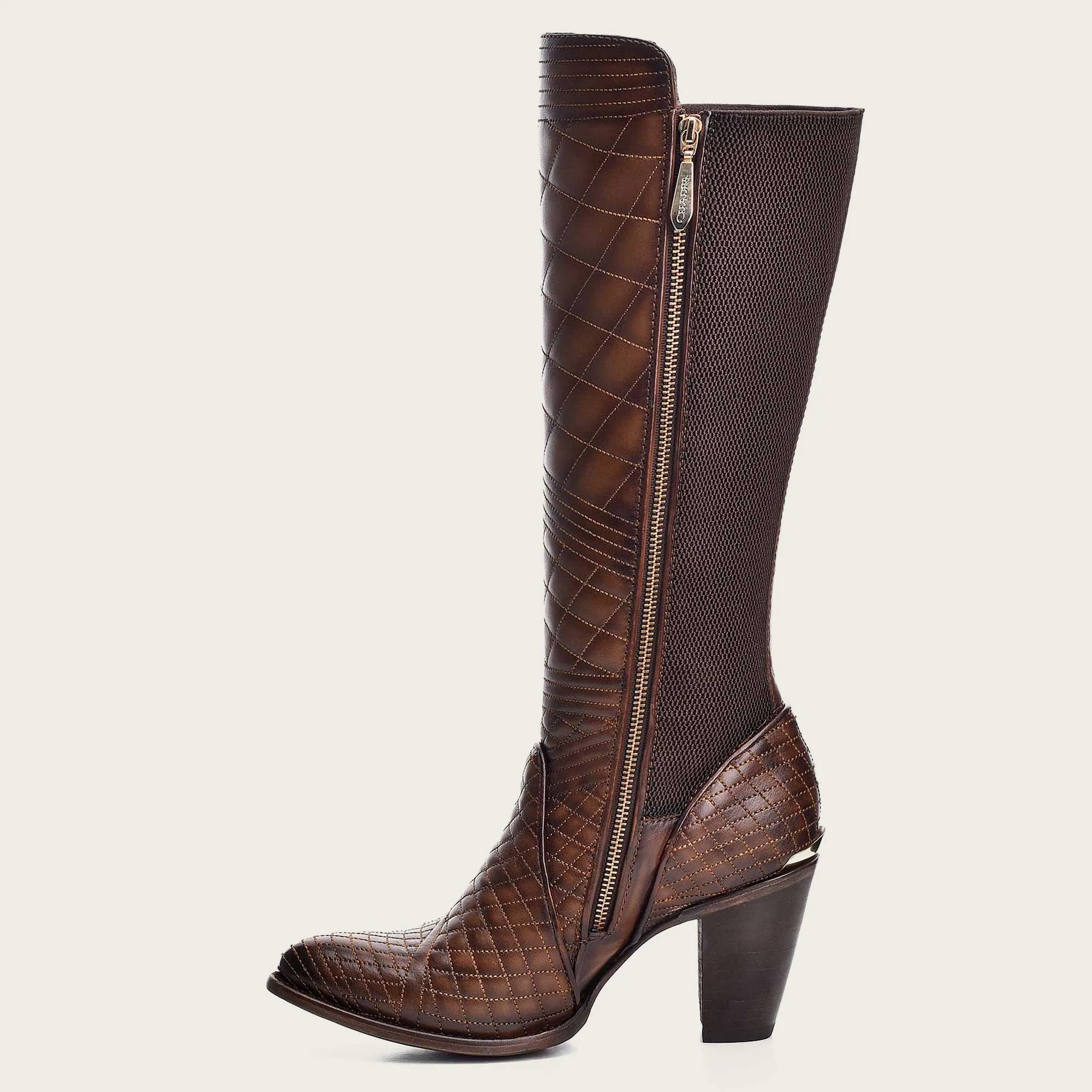 Cuadra Honey Embroidery Tall Boots
