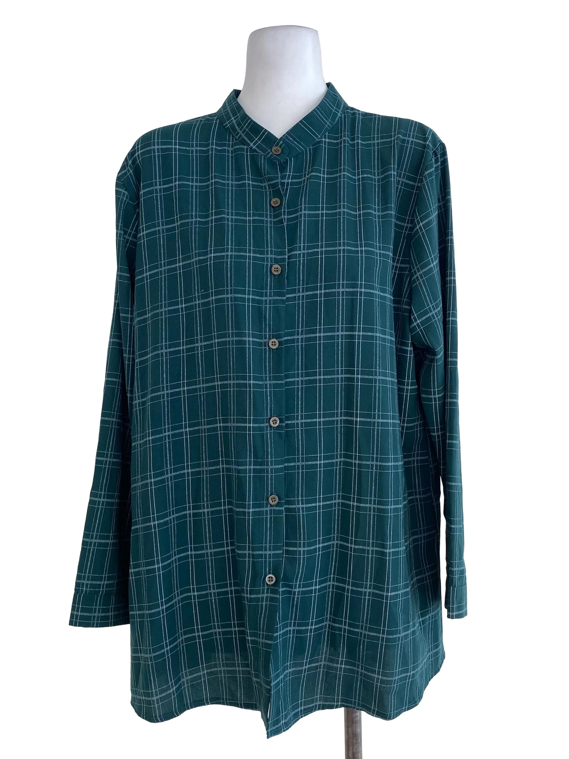 Dark Emerald Checkered Line Shirt