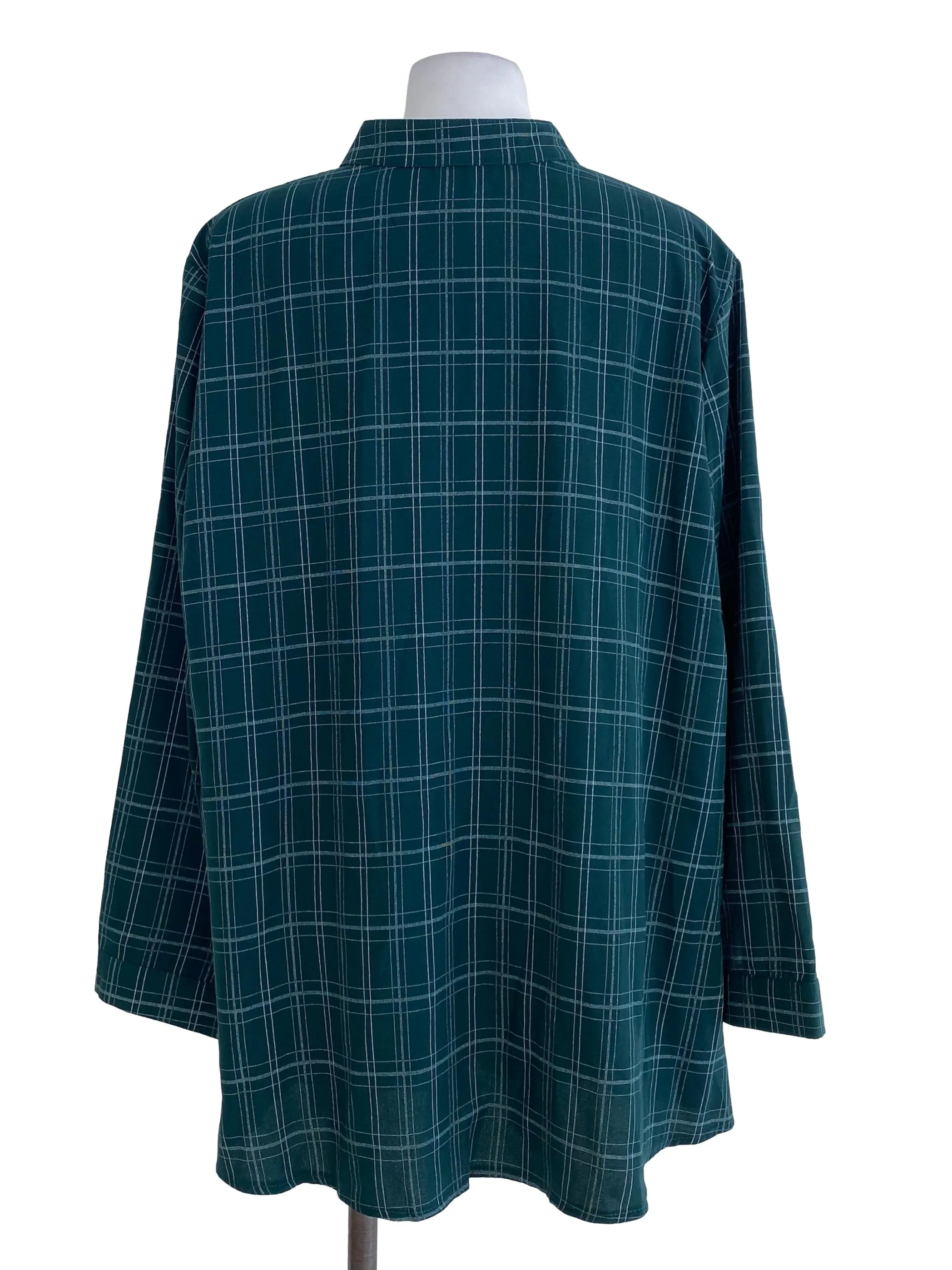 Dark Emerald Checkered Line Shirt