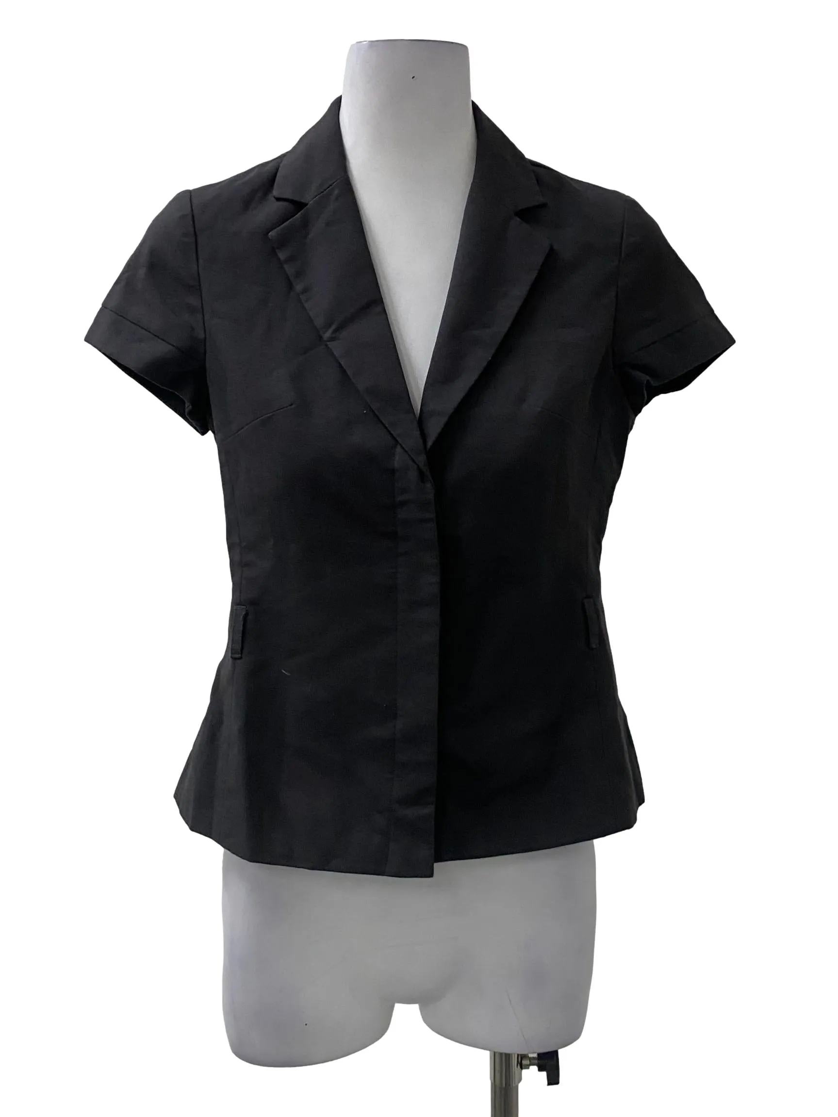 Dark Grey V-Neck Blouse