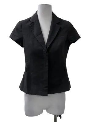 Dark Grey V-Neck Blouse