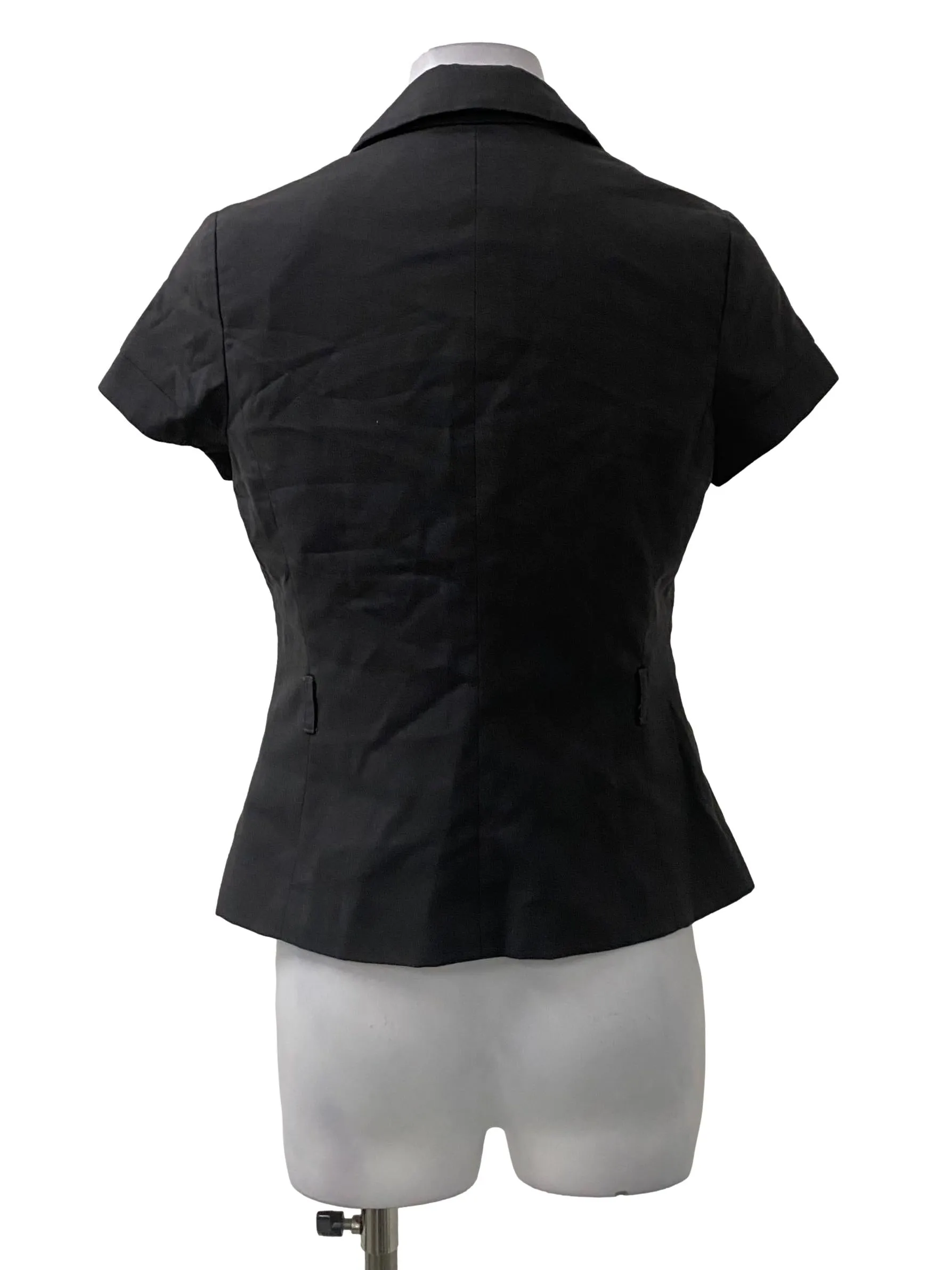 Dark Grey V-Neck Blouse