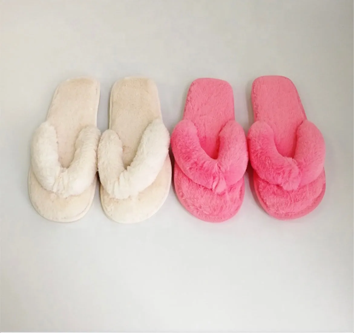 Dark Pink Cozy Slippers