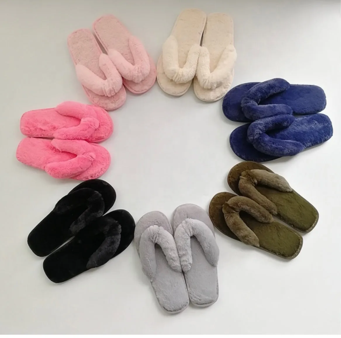 Dark Pink Cozy Slippers