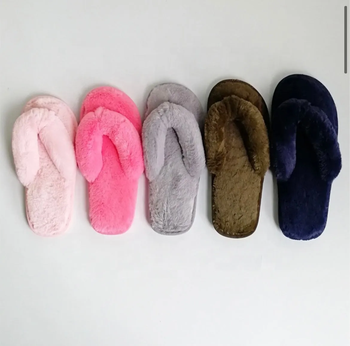 Dark Pink Cozy Slippers