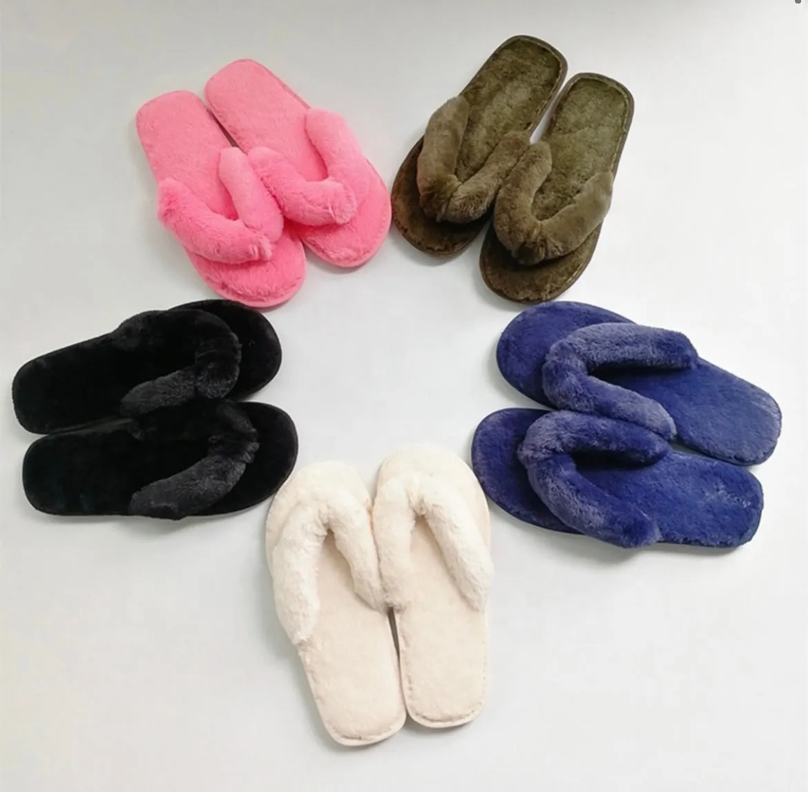 Dark Pink Cozy Slippers
