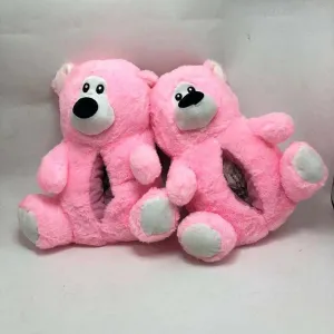 Dark Pink Home Slippers – Plush and Cozy for Winter Comfort