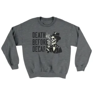 Death Before Decaf Ugly Sweater