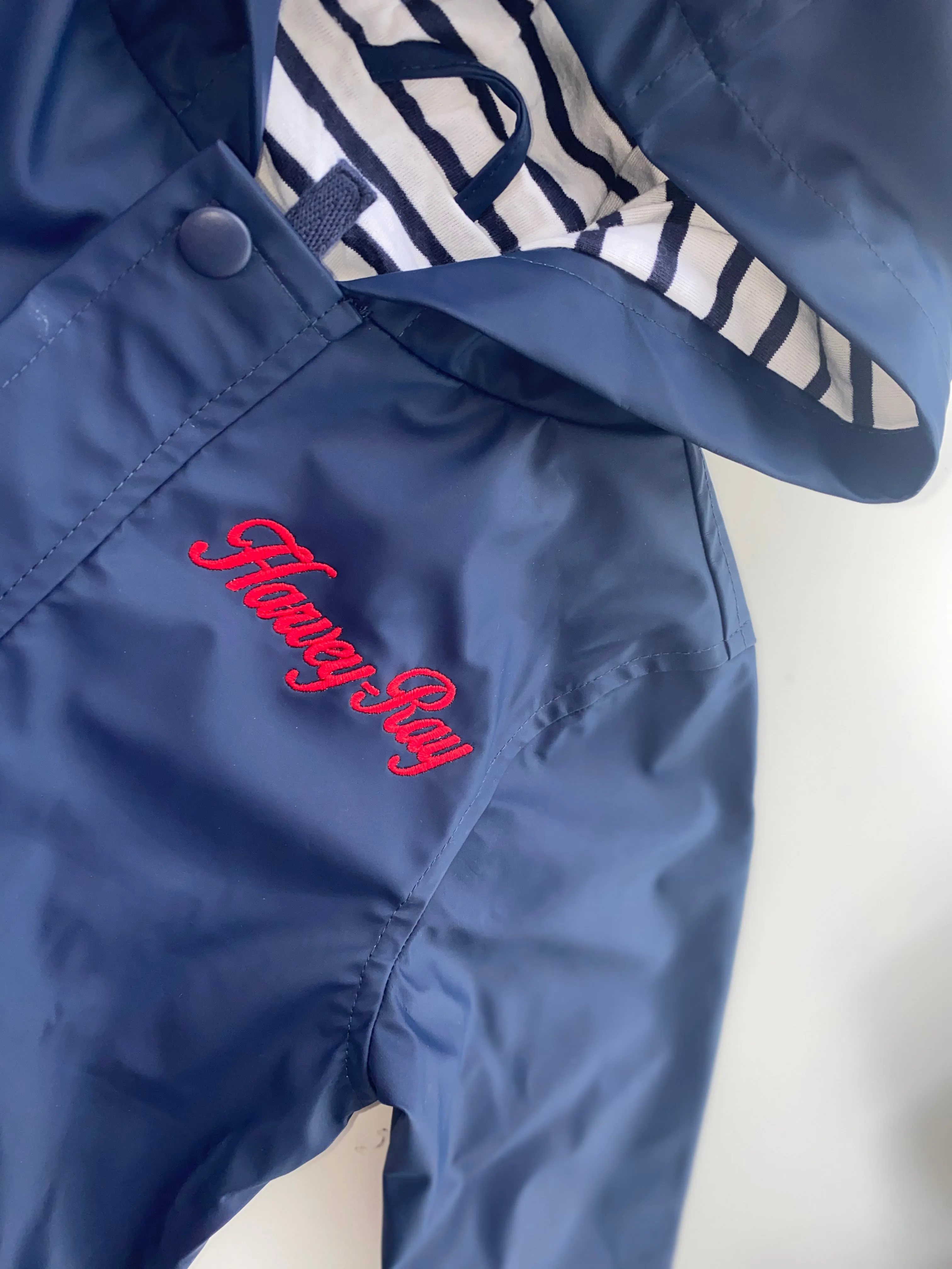 Embroidered Rain Jacket / Coat
