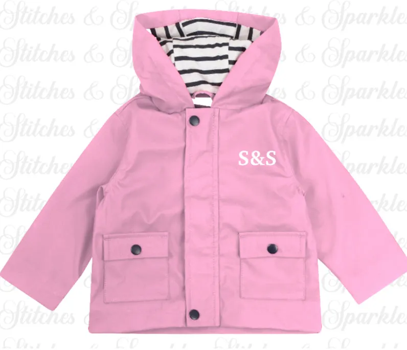 Embroidered Rain Jacket / Coat